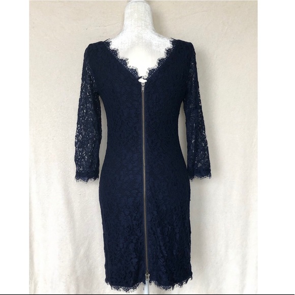 Diane von Furstenberg Zarita Lace Sheath Dress - Picture 2 of 15